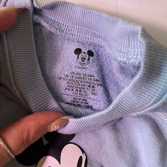 Disneyland Baby Sweatshirt with Mickey Mouse - Light Blue - Picture 2 of 4